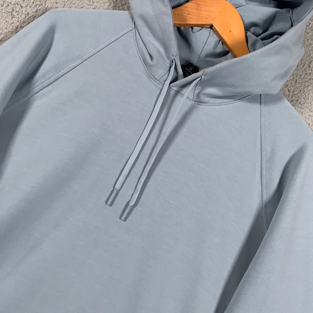 Lululemon City Sweat Pullover Hoodie Mens XL Blue Athletic Stretch Long Sleeve